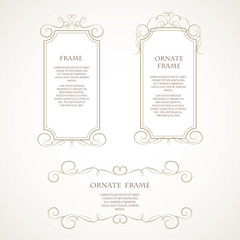 Template design frame.