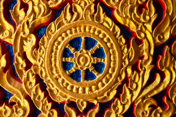 artistic relief in temple