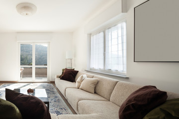 Living room with big sofas