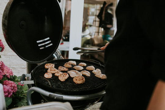 barbecue at wedding