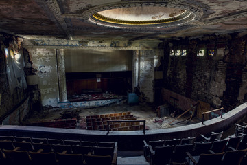 Fototapeta na wymiar Abandoned Theater - Buffalo, New York