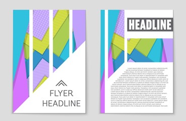 Fototapeta premium Abstract vector layout background set. For art template design, list, front page, mockup brochure theme style, banner, idea, cover, booklet, print, flyer, book, blank, card, ad, sign, sheet,, a4.