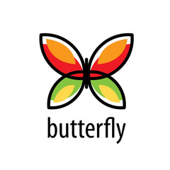 Obraz premium vector butterfly logo
