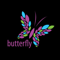 vector butterfly logo