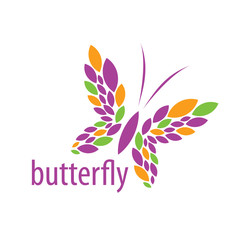 vector butterfly logo