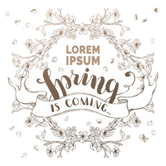 Spring is coming background.