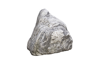 Stone photographed isolated on white background 1.