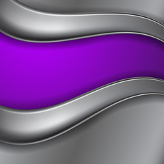 Metal purple background with place for text