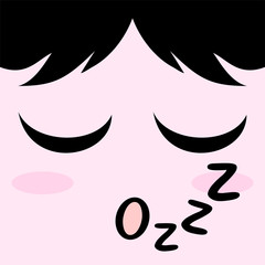sleeping face