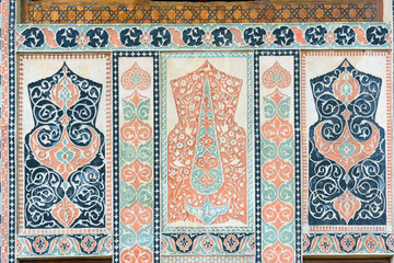 Obraz premium Detail of decorations on Palace of Sheki Khans