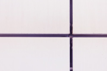 Fototapeta premium Connection between aluminum panels ventilated facade