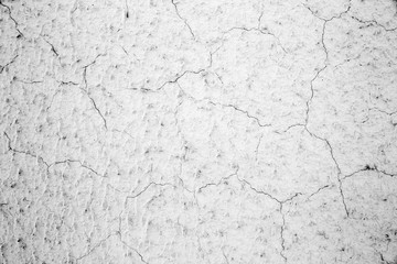 Painted wall covered with cracks