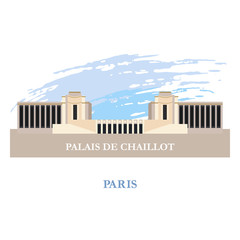 The Palais De Chaillot. Paris. France. - obrazy, fototapety, plakaty