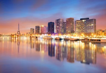 Foto op Canvas De skyline van Parijs met de Eiffeltoren op de achtergrond © TTstudio