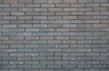 Brown brick background.Grungy Shabby Uneven Painted Plaster. Design Element.  Whitewashed Old Brick Wall Surface.