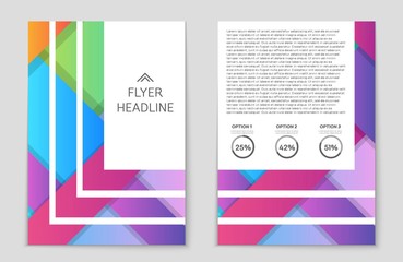 Obraz premium Abstract vector layout background set. For art template design, list, front page, mockup brochure theme style, banner, idea, cover, booklet, print, flyer, book, blank, card, ad, sign, sheet,, a4.