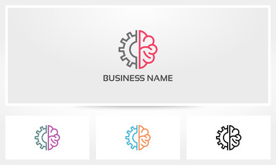 Brain Gear Mind Logic Logo