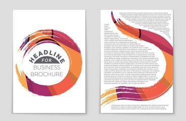 Fototapeta premium Abstract vector layout background set. For art template design, list, front page, mockup brochure theme style, banner, idea, cover, booklet, print, flyer, book, blank, card, ad, sign, sheet,, a4.