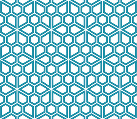 abstract geometric simple floral grid deco pattern