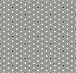 abstract geometric simple floral grid deco pattern