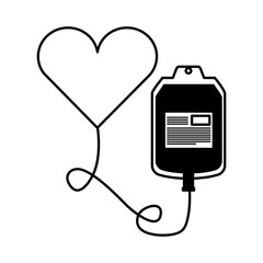 blood donation bag icon vector illustration design