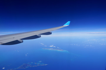 aile d'avion et iles