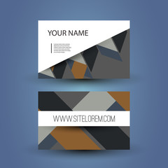 Business or Gift Card Design with Abstract Pattern