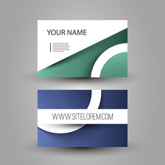 Business Card with Abstract Pattern