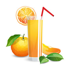 Oranges and juice