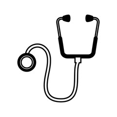 stethoscope medical isolated icon vector illustration design