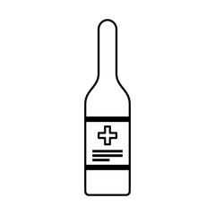 medicine bottle isolated icon vector illustration design