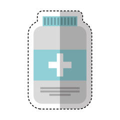 Obraz premium medicine bottle isolated icon vector illustration design