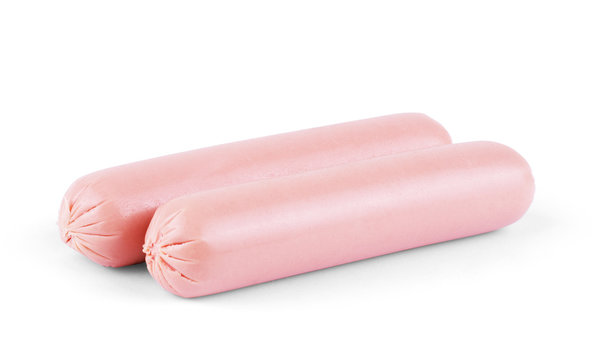 Sausage, breakfast on white