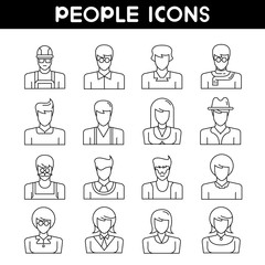 people avatar , user icons