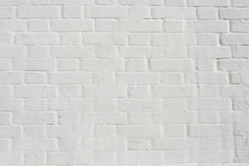 brick wall painted white