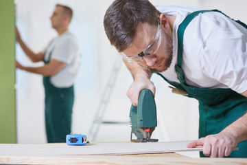 Cutting the desk