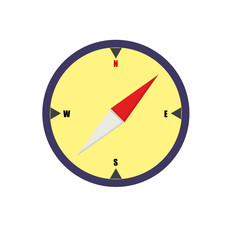 vector compass flat icon