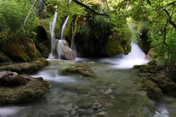 Waterfalls in Plitvice national park, Croatia