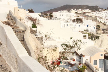 Fototapeta premium Santorini, the beauty of the island, Oia, Cat Island, White Island, sea, fabulous island, the most beautiful village of Oia