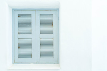 gray window with white wall