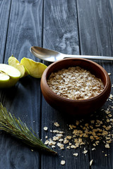 Cuisine interior with cereal