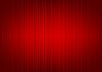 Red Striped Curtain Background - Abstract Illustration, Vector