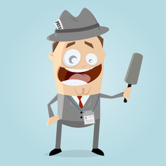 funny cartoon journalist