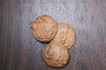 cookies on a wooden board