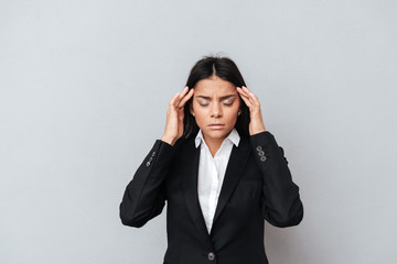 Young Business woman having headache
