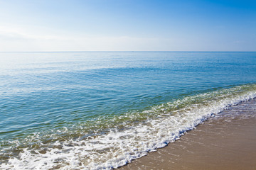 Shore in a desert beach