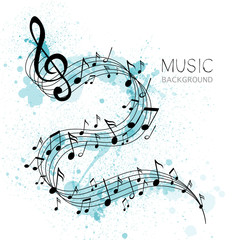 Vector Illustration of an Abstract Music Design