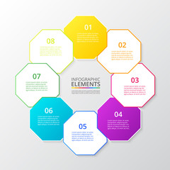 Vector business template for presentation.