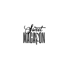 Badge set for small businesses - sweet bakery. The pattern printing plate handmade works written by hand font. It can be used in a corporate style, prints, for your design