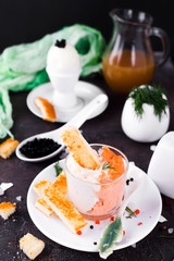 pate in a jar with crackers